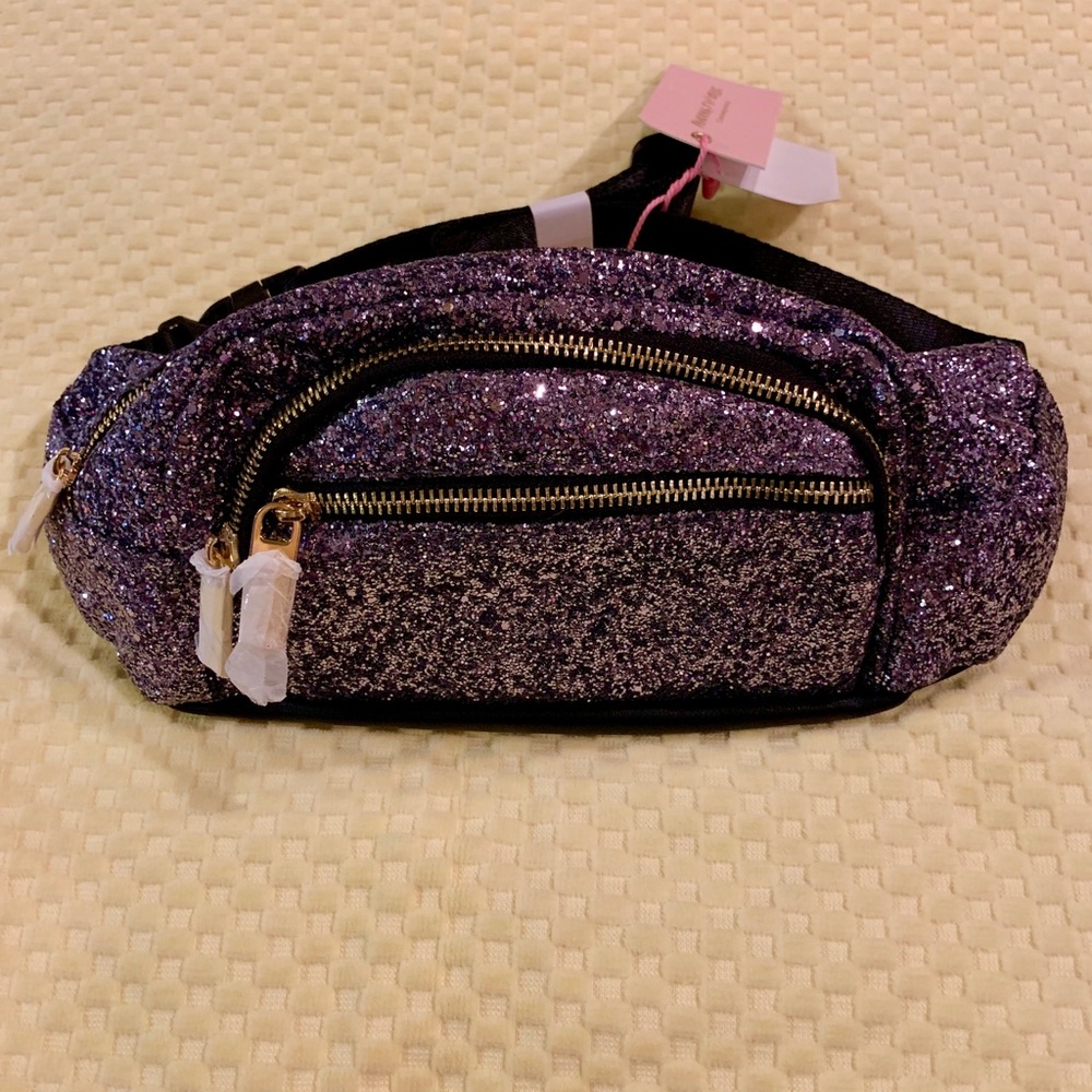 👑Glitter Purplish Fanny Pack for Teens/Women💛